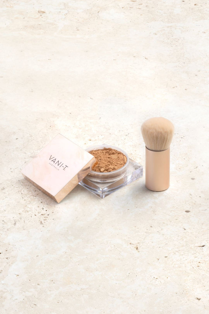 Mineral Powder Foundation & Kabuki Brush